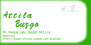 attila buzgo business card
